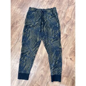 Pair of Thieves Botanical Lounge Pajama Pants Green Black Men’s Small